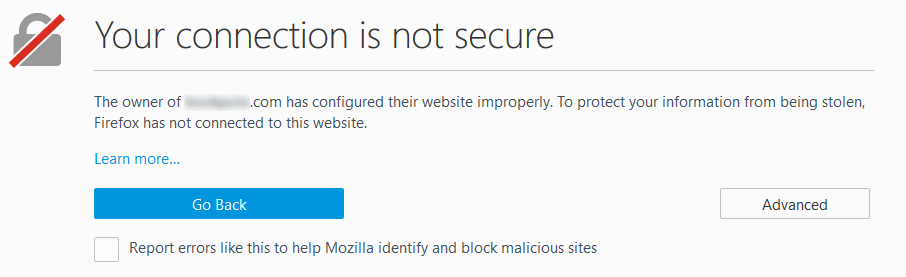 Your Connection is not Secure
